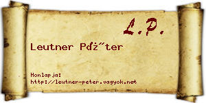 Leutner Péter névjegykártya